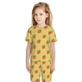 thumbnail image 2 of Picia Hand Drawn Strawberry Printed Boys' Kids-PJ Snug Fit Cotton Short Sleeve Top and Shorts 2 Piece Pajama Set-X-Large, 2 of 9
