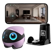 Enabot EBO Air 2 Plus FamilyBot with 3K Resolution, AI Assistant, 2-Way Video, Smart Patrol, 32-GB SD Card, Charging Dock, AC Adapter (Nebula Purple)