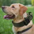 thumbnail image 7 of Unique Bargains Dog Collar for Large Dogs Adjustable Heavy Duty Collar with Handle Tactical Dog Collar Heavy Duty Dog Collar Army Green L, 7 of 7