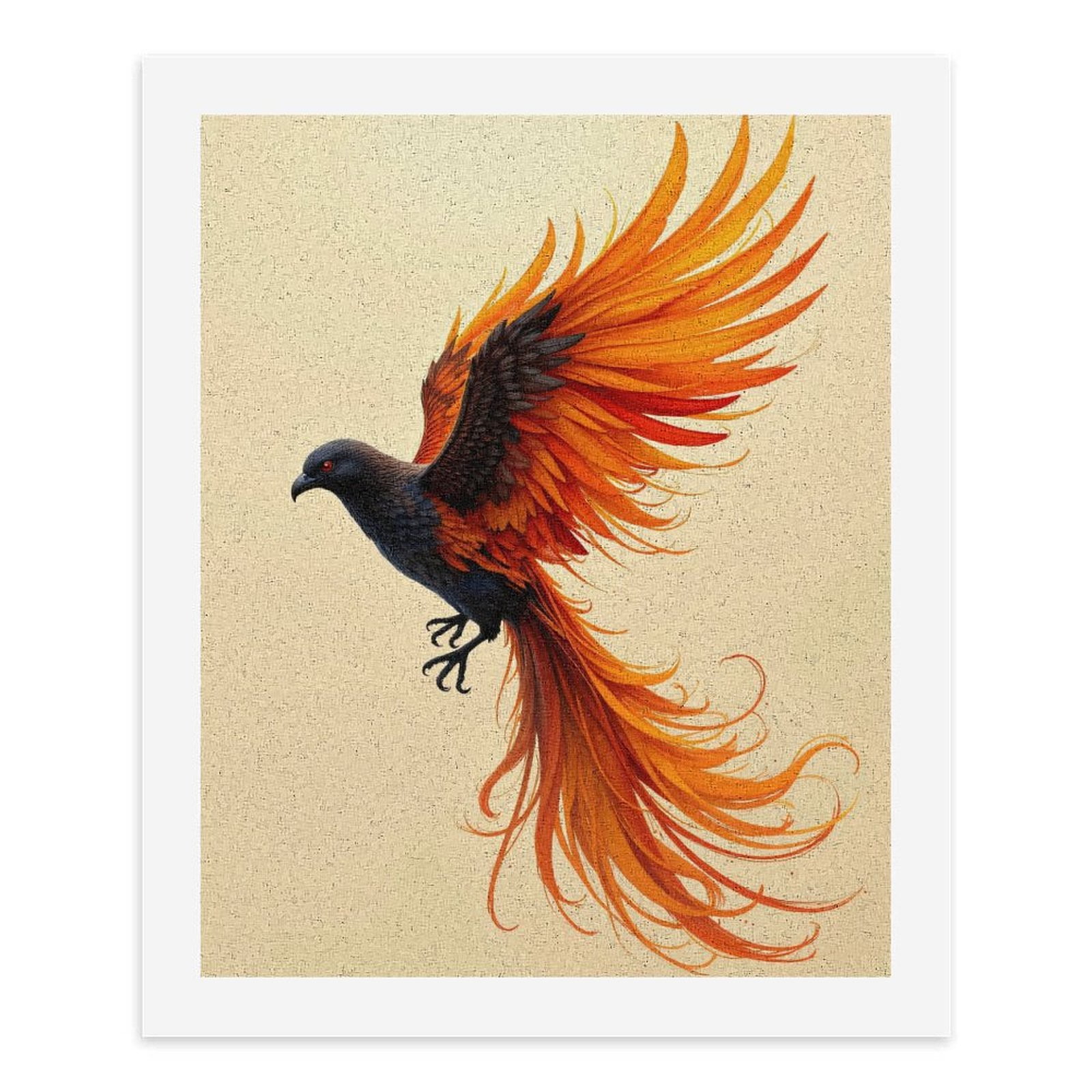 Paint By Numbers Kit for Adults Beginner - DIY Phoenix Flame Bird Artistry Canvas Painting Kits for Adults, Frameless Paint By Number for Adults for Home Wall Decor 16x20 Inch