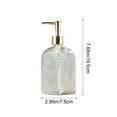 thumbnail image 3 of Soap Dispensers, Empty Glass Dish Hand Soap Dispensers with Pumps for Countertop, Kitchen, Bathroom, Home Decor Accessories (Clear), 3 of 6