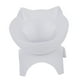 thumbnail image 3 of Cuenco de comida para mascotas con soporte elevado para gatos y perros, cuenco de agua con diseño inclinado de 15 degree, no apto para mascotas. Blanco, 3 of 5