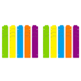 thumbnail image 1 of 40 Pieces Snap-in Plastic Bookmark Mini Binder Dividers Snap in Bookmark for Planner Multicolor Plastic Bookmark, 1 of 7