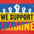 thumbnail image 3 of CafePress - We Support Ukraine T Shirt - Dark T-Shirt Kids XS-XL, 3 of 4