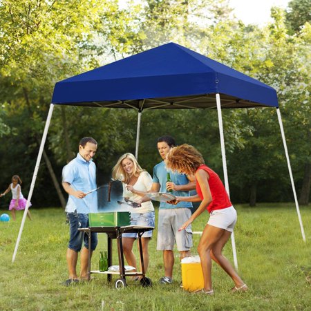 UBesGoo 10' x 10' Pop up Canopy Tent Portable UV Coated Outdoor Garden Instant Tent Carry Bag, Blue