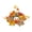 C, variant on Biomimetic Maple Leaf Candle Wreath with Roses, Halloween Table Decor with Central Candle Space, Warm Fall Decor for Entryway Coffee Table and Windowsill