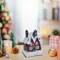 thumbnail image 5 of AuroraX Luminous Christmas Decoration Lights Up Modern Resin Figurines Small Iridescent House for Desktop,Office,Birthday Decor, 5 of 6