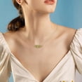 thumbnail image 3 of 14k Gold Plated Handmade Natural Crystal Healing Necklace Positive Energy Motivation Gifts for Women, 3 of 7