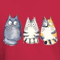 thumbnail image 3 of CafePress - Three 3 Cats Light T Shirt - Men's Classic Graphic Cotton T-Shirt, 3 of 4
