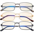 thumbnail image 2 of Eyekepper 3-Pack Reading Glasses Blue Light Blocking Metal Frame Computer Readers +2.00, 2 of 5