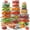 clear, variant on 52 PCS Food Storage Containers Set with Airtight Lids 26 Lids 26 Containers -  Plastic Food Container for Kitchen Storage Organization Salad Fruit Lunch Containers with Labels Marker