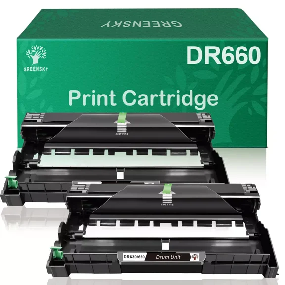2 PK DR630 Drum Unit Compatible for DR660 HL-L2380DW L2360DW MFC-L2740DW