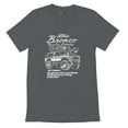 thumbnail image 5 of Ford Bronco Country Tough Free Wheeling 1978 V-Neck T-shirt Vintage Truck Fan 4x4 Off Road Classic Car Show Tee, 5 of 7