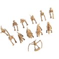 thumbnail image 2 of 12pcs Artificial Wild Life Dinosaur Skeleton Toy Set Plastic Play Toys Model Kit Children Holiday Gift, 2 of 9