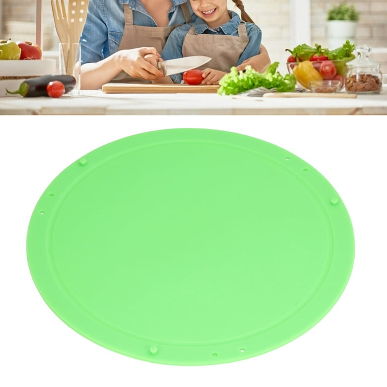 Silicone Cutting Board, Lightweight Cutting Board Mats Round Universal  Multifunctional For Vegetables For Kitchen Green ,Housewife