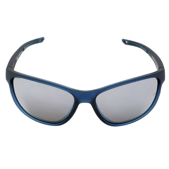 Under Armour Unisex Undeniable Oval Sunglasses - Blue Frame/Silver Mirror Lens