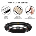 thumbnail image 4 of Firefighter Firefighting Flag Us Car Steering Wheel Protector Cover for Women Men Car Accessories, Universal Fit Auto, Suvs, 4 of 7
