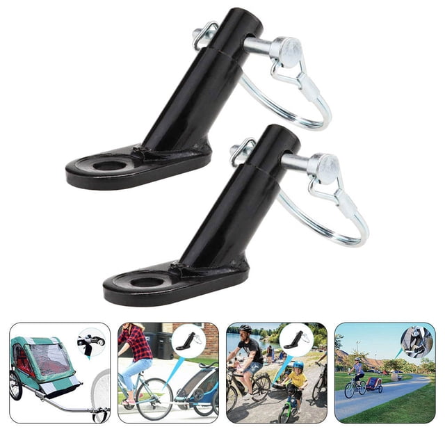 CIMAXIC 2Pcs Sturdy Trailer Hitch for Bicycle with Easy Installation Iron