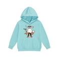 thumbnail image 5 of IUYRTFE Kids Halloween Hooded Sweatshirt Set Long Sleeve Pullover Two Piece Outfit Fall Winter Warm Casual Playwear Party Wear Toddler Boys Girls Clothing(Light Blue#5,2 Years), 5 of 5