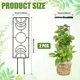 thumbnail image 2 of 2 uds 36x10cm enrejado para plantas trepadoras, soporte para plantas trepadoras con 20 lazos para plantas de interior para maceta de jardín plantas trepadoras de flores de interior (negro) TUNC Sencillez, 2 of 5