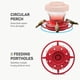 thumbnail image 3 of Comedero para colibríes con gancho y 8 estaciones de alimentación, comedero de agua para pájaros para colgar en el exterior para jardín (2), 3 of 5
