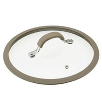 Rachael Ray Cook   Create 10 inch Silicone Rimmed Glass Lid, Taupe