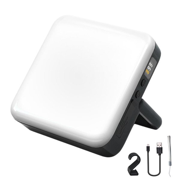 Linterna LED para acampar, Lámpara recargable para acampar Linternas y banco de energía, Luz para acampar con base magnética 4 modos Luz impermeable kusrkot luz de la tienda