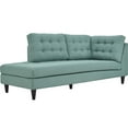 thumbnail image 1 of Modway Empress Upholstered Polyester Fabric Left Facing Chaise in Laguna, 1 of 5