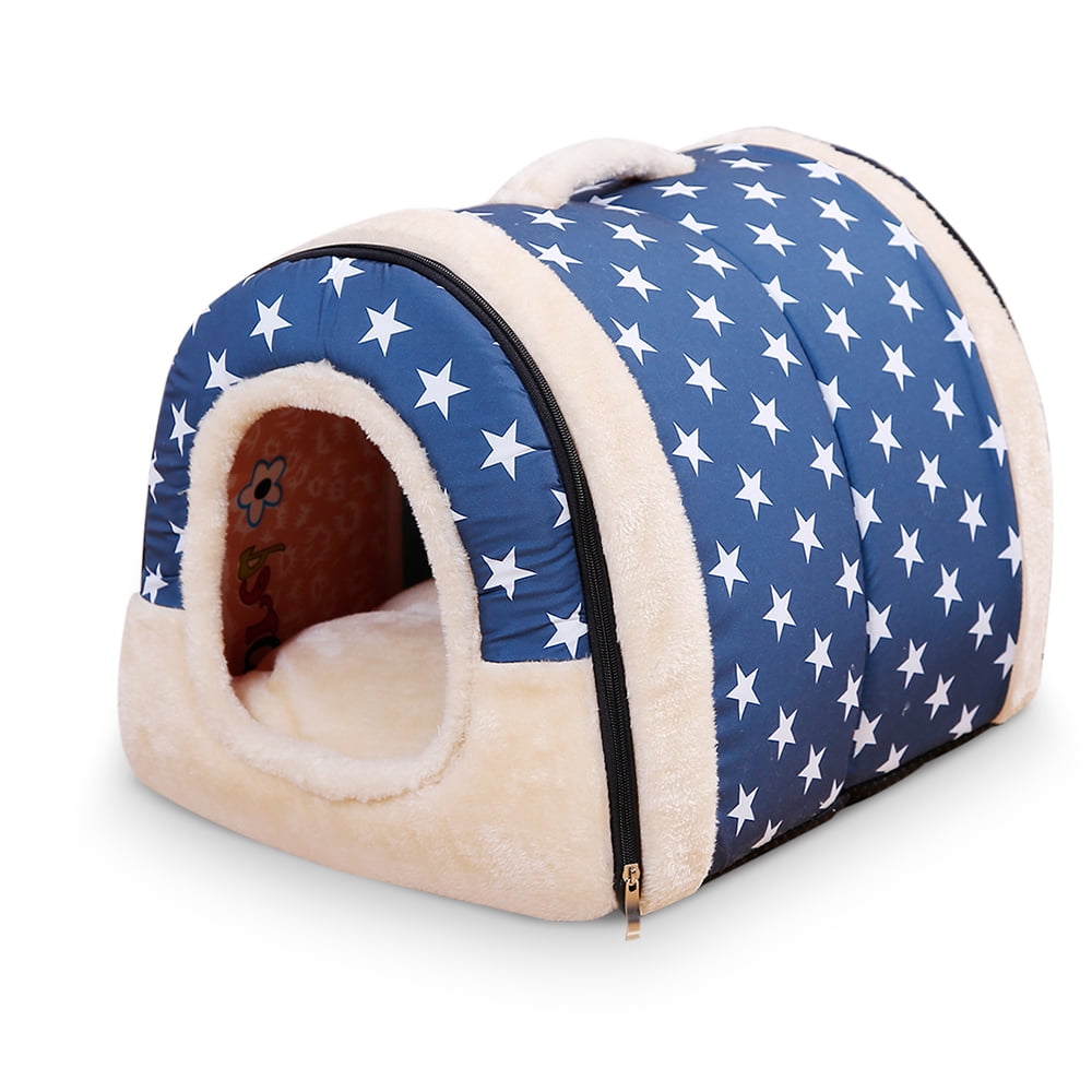 Pet Dog Bed Pet Bed Pet Mat Kennel Bed with Warm Cotton Cushion Warm