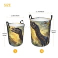 thumbnail image 2 of Lsque Sunshine Jungle Dinosaur pattern Laundry Hamper Basket, Tall Woven Rope Hamper Basket for Clothes, Lightweight Storage Basket, Collapsible Waterproof-Small, 2 of 8