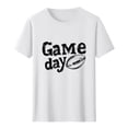 thumbnail image 5 of Gamivast Running Shirts for Men Game Day Distressed Football Graphic Crew Neck Short Sleeve T Shirts Gym Shirts Soft Breathable Material Workout Outfits, 5 of 5