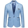 thumbnail image 2 of Traje de hombre entallado de un solo pecho, moda juvenil, informal, para banquete de boda, chaqueta, 2 of 6