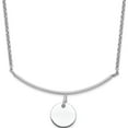 thumbnail image 1 of Sterling Silver Jbsp's Rhod-Plated Polished Bar With 1In Ext Necklace (18 X 2) Made In Italy qlf1229-17, 1 of 5