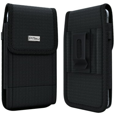 Bomea iPhone XR Belt Case, iPhone 11 Holster, Rugged Nylon Cell Phone Holster Case with Belt Clip Loop Pouch Belt Holder Cover Black