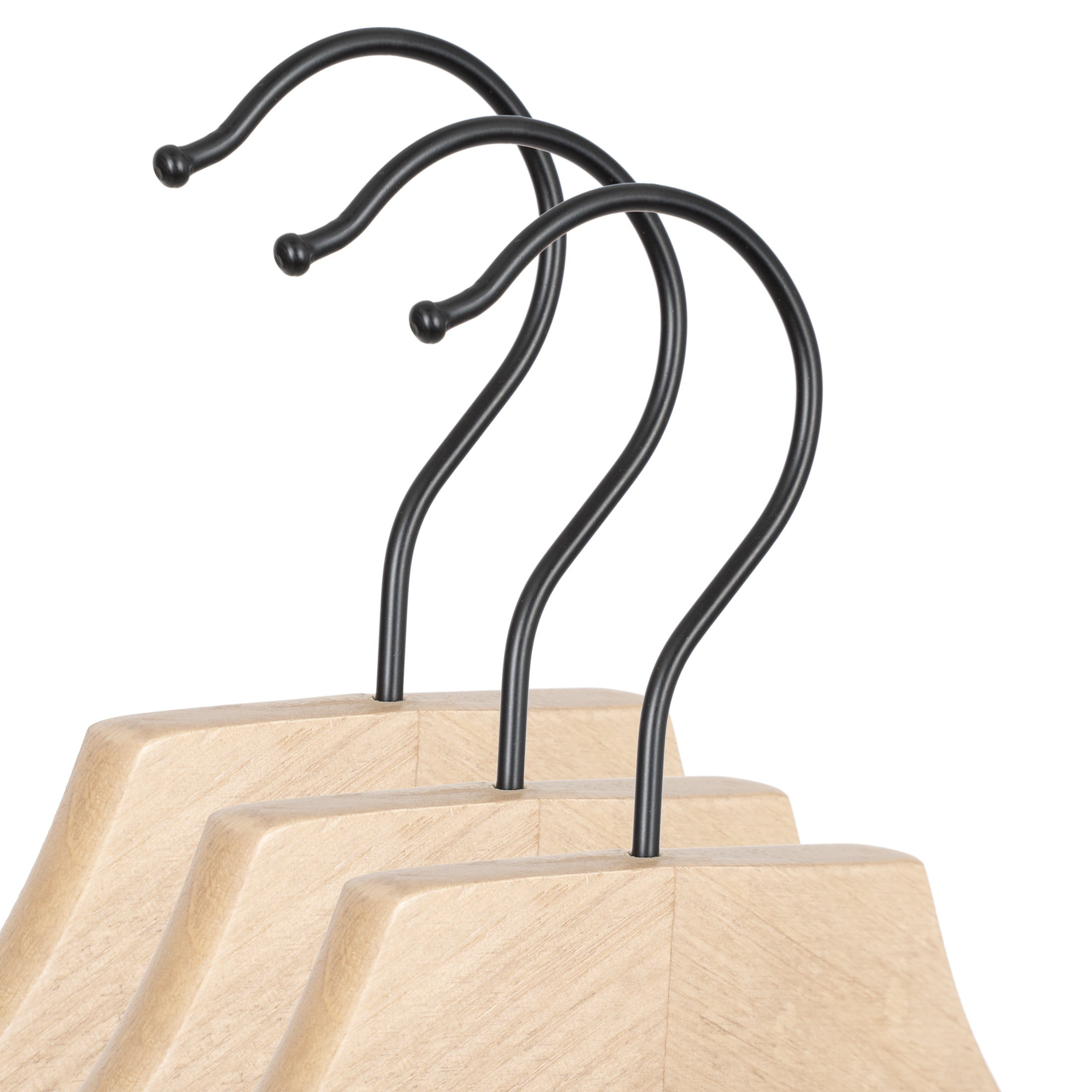5PK WOOD SUIT HANGER