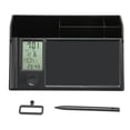 thumbnail image 1 of Multifunctional Desk Organizer, Pencil Storage Large Capacity Desk Holder With Clock Tidy  For Home Office School For Note Papers Business Cards, 1 of 8
