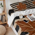 thumbnail image 3 of Thanksgiving 4 Piece Bedding Set, Fall Vintage Country Orange Maple Leaf Black Stripe California King Duvet Cover Set with Zipper Closure & Corner Ties Soft Breathable Comforter Cover for Bedroom, 3 of 9