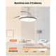 thumbnail image 3 of Ventilador De Techo Moderno Con Luz Y Control Remoto 42'' Belug, Blanco, 3 of 5