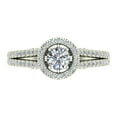 thumbnail image 4 of Vintage Diamond Rings Engagement Rings for Women 1 CT TW 14K White Gold, 4 of 5