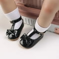 thumbnail image 2 of Otqutp Casual Flower Girls Dance Shoes Toddler Kids Girls Soild Bowknot Princress Shoes Soft Sole The Floor Barefoot Non Slip First Walkers Prewalker Shoes, 2 of 8