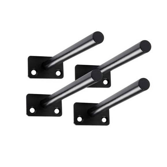ZheElen 4 Pieces Solid Steel Shelf Bracket Invisible Heavy Duty Concealed Wall Mounting Support Furniture Hardware for Wood Shelves