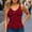 Red, variant on FDGIU Women's 2025 Summer Lace Cami Tank Top - V Neck Sleeveless Blouse with Silk Lace Trim, Stylish Casual