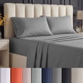 thumbnail image 1 of Beddora Ensemble de Draps pour Lit Simple en Gris – Ensemble de 3 Pcs en Microfibre, Ultra Doux, Poche Profonde, Résistant aux Plis, Entretien Facile, Adulte, 1 of 9