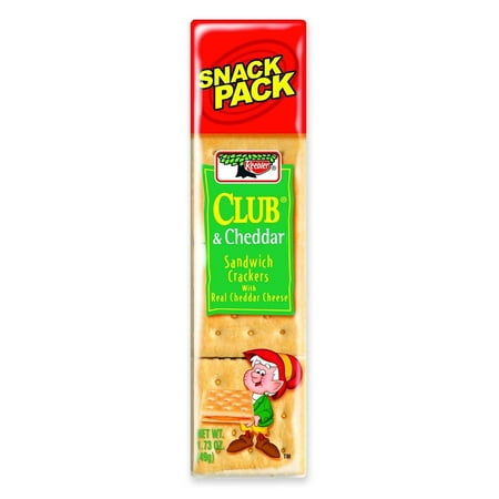 Keebler? Club? & Cheddar Sandwich Crackers 1.73 oz. Snack Pack
