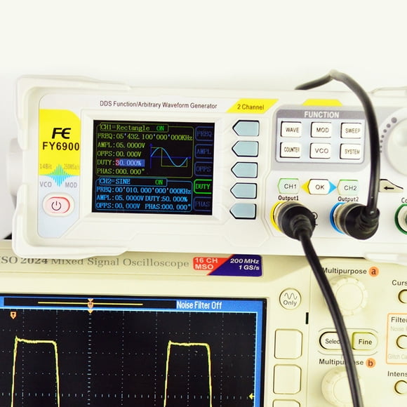 Function 100MHz Function Generator High Digital DDS Dual-channel Function /Arbitrary Waveform Generator Pulse Source 300MSa/s Frequency Meter VCO