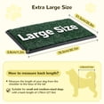 thumbnail image 2 of Pet Training Grass Pad, Dog Grass Pad with Tray Large 30.1"×20.3", Dog Litter Box Toilet with 2×Artificial Grass, Pee Pads, 2 of 7