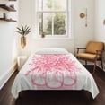 thumbnail image 4 of Eucalyptus Pink Large Tapestry for Bedroom Wall Hanging Tapestry,Vintage Bottle Succulents Flower Stripes Ceiling Backdrop Tapestries Poster Blanket Wall Decor for Teens Room Living Room 100" x 59", 4 of 8