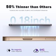 AI Voice Recorder, Transcribe Translate Summarize, Phone Recorder Compatible with Calls Interviews Lectures Meetings, Blue, 64GB