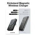 thumbnail image 3 of JOYROOM Magnetic Power Bank, 20W 10000mAh Wireless Portable Charger Battery Pack with Phone Ring Holder Stand, Compatible with Magsafe, for iPhone 14/Pro Max/13/12 Series, Black, 3 of 10