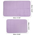thumbnail image 4 of Alfombrilla de baño de espuma viscoelástica antideslizante Unique Bargains 2 uds Púrpura 40x60cm 50x80cm, 4 of 7